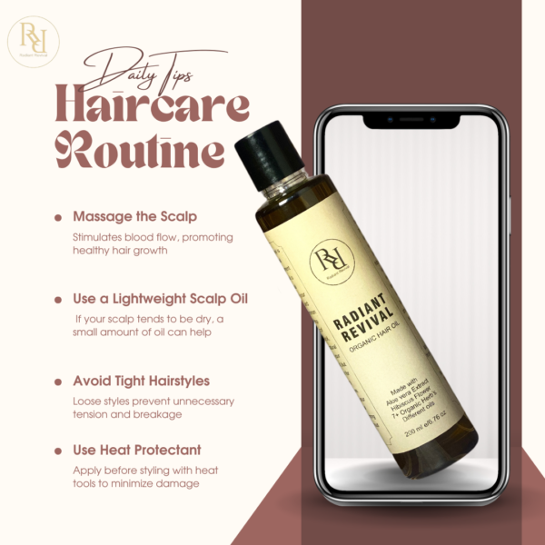 Radiant Revival Organic Hair Oil - Image 3